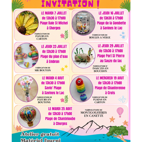 Programme des animations autour du déchet - été 2026 