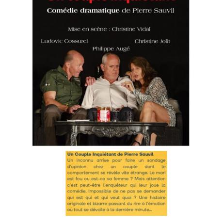 La pièce de théâtre sur un couple inquiétant 
