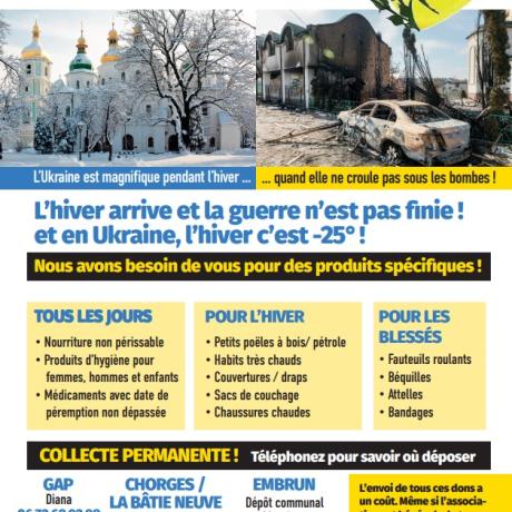 Collecte pour l'Ukraine