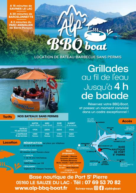 LOCATION DE BATEAU-BARBECUE SANS PERMIS