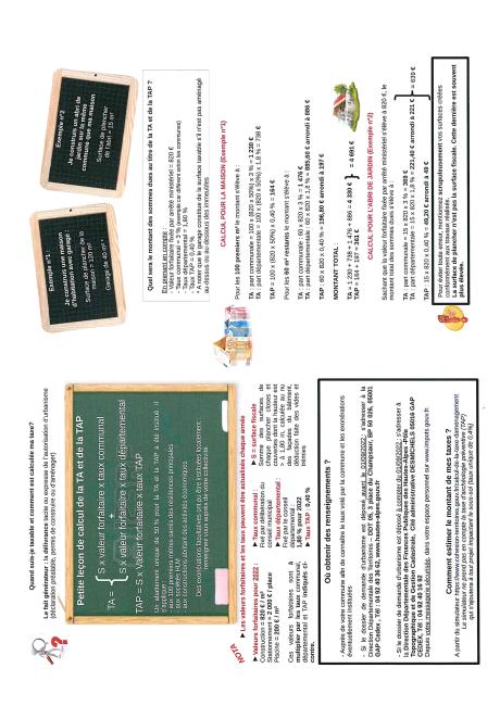 LES AUTORISATIONS D'URBANISME ET LES TAXES EN 2022