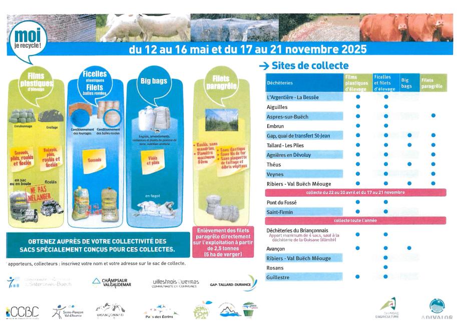 COLLECTE DECHETS AGRICOLES